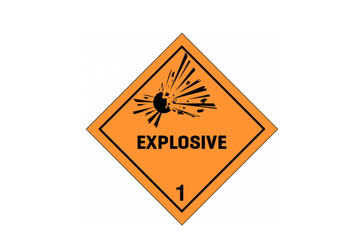 Étiquette de danger de classe 1