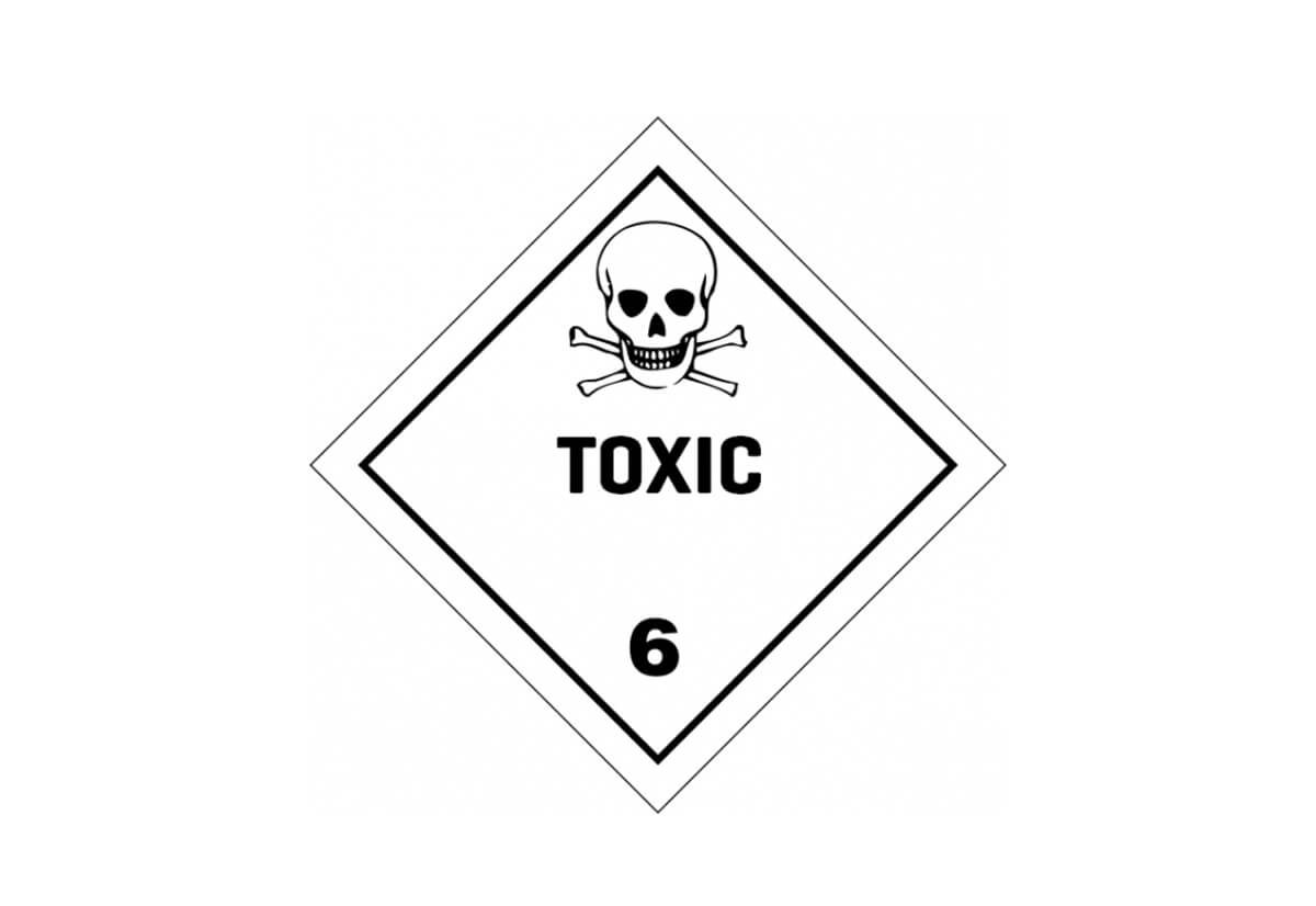 Étiquette de danger de classe 6