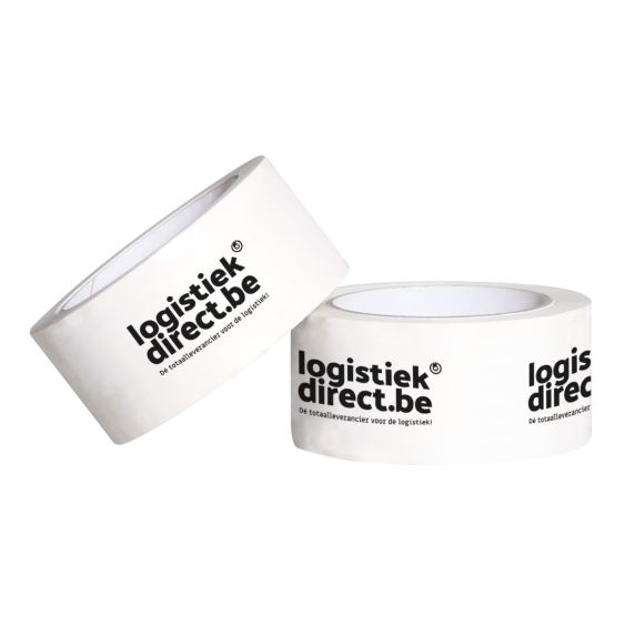 Bedrukte Tape PVC 1 kleur 50 mm x 66 meter