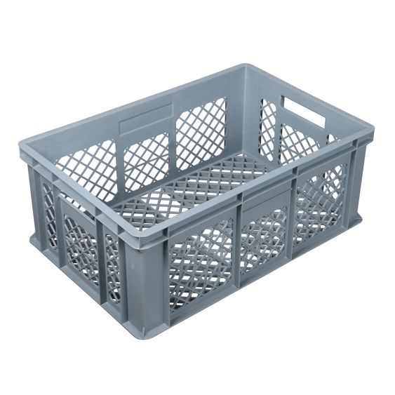 Euronorm Virgin stapelbak geperforeerd 600 x 400 x 240 mm