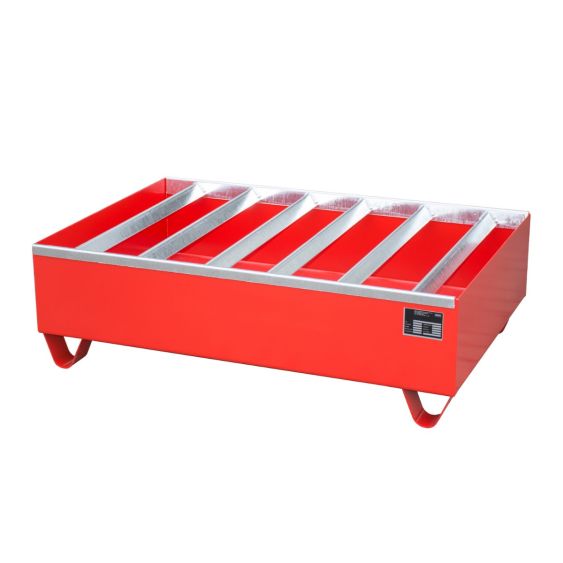 Stalen Vaten Lekbak Bauer PWE Rood 1200x800x360 mm 243 L
