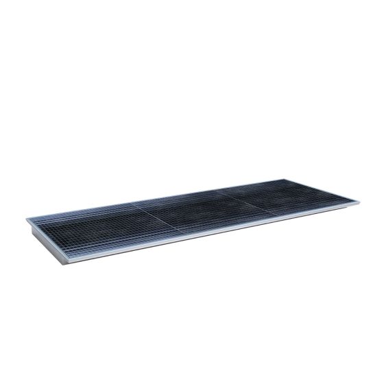 Inhangbare Lekbak Bauer PE-binnenbak Verzinkt 3265x1265x115 mm