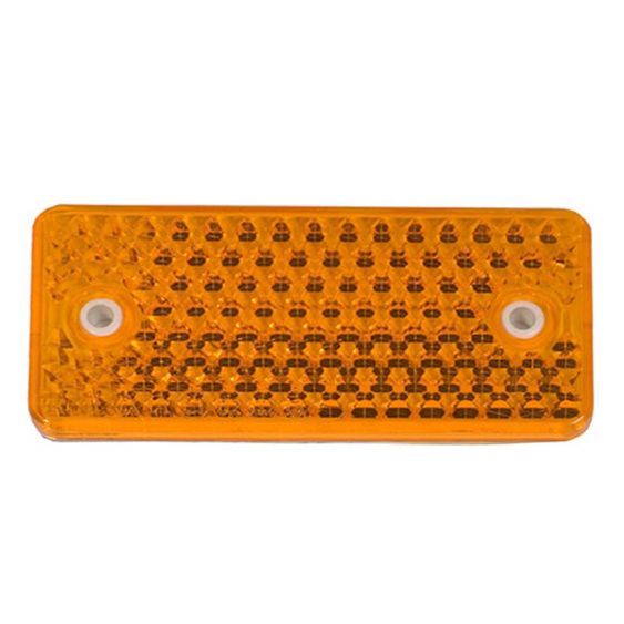 Reflector Plak/Schroef MQ Oranje Rechthoek 94x44 mm