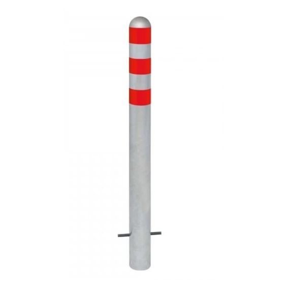 Rampaal Verzinkt Ø108 Grijs/Rood Inbetonneren