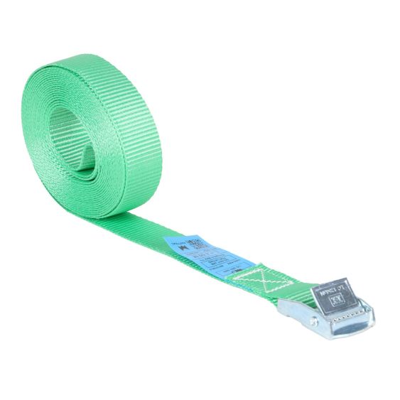 Spanband met Gesp 25 mm 8M Groen - Verzinkte Klemgesp