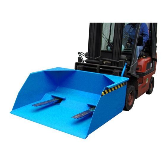 Schepbak voor Heftruck Bauer BSM Blauw 2500 Liter