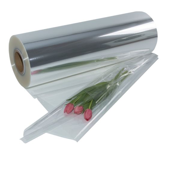 Bopp Bloemenfolie 50cm x 50 meter Transparant 25my 1