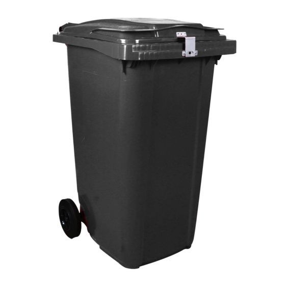 Afvalcontainer 240 liter Grijs met Hangslotvoorziening