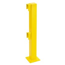 Begin- of Eindpaal Magazijn Railing XL Verzinkt 1000 mm