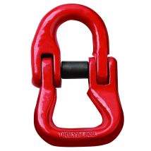 Maillon de liaison pour harnais/ sangle de levage et chaîne - diamètre de la chaîne au choix